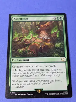 MTG Magic: The Lord of the Rings: Asceticism #0233 Rare - NM - Image 1