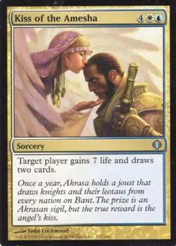 KISS OF THE AMESHA 177/249 SHARDS OF ALARA MTG MAGIC MP (yourdeckbuilder) - Image 1