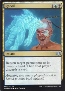 RECOIL 197/261 FOIL DOMINARIA REMASTERED MTG MAGIC NM - Image 1