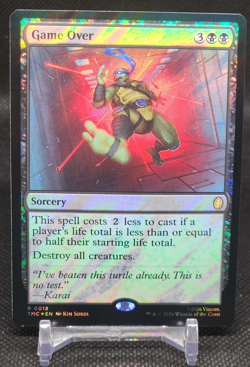 Game Over Surge Foil Commander Teenage Mutant Ninja Turtles MTG 0018 - Image 1