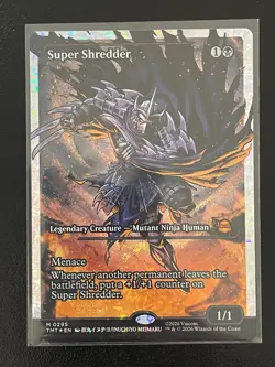 Super Shredder (Showcase) (Fracture Foil) Teenage Mutant Ninja Turtles Foil - Image 1
