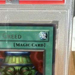 Yu-Gi-Oh! Pot of Greed LOB-119 1st Edition 2002 PSA 8 - Image 3