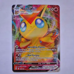 Pokemon TCG Victini VMAX Holo Rare Card 022/163 Battle Styles - Image 1