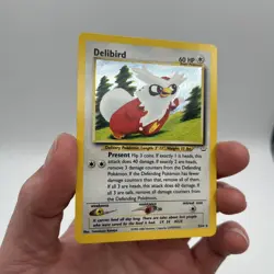 Delibird 5/64 Neo Revelation Pokemon Card Holo Rare Nice With 1 Crease - Image 3