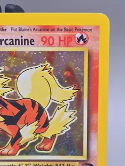 Blaine's Arcanine - 1/132 - Pokemon Gym Challenge Unlimited Holo Rare Card - Image 3