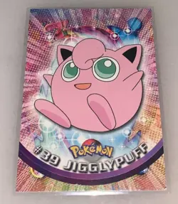 Jigglypuff #39 Topps Pokemon Card - Topps Blue Logo TV Animation Edition NM/LP - Image 1