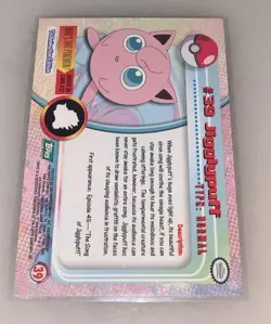 Jigglypuff #39 Topps Pokemon Card - Topps Blue Logo TV Animation Edition NM/LP - Image 2