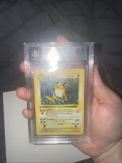 BGS 8.5 Raichu *1st Edition Holo Rare* English Base Set Pokemon TCG Card 14/102 - Image 2