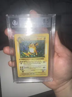 BGS 8.5 Raichu *1st Edition Holo Rare* English Base Set Pokemon TCG Card 14/102 - Image 4