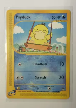 Pokemon TCG Aquapolis Psyduck Card 104/147 2002 Regular LP - Image 1
