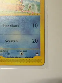 Pokemon TCG Aquapolis Psyduck Card 104/147 2002 Regular LP - Image 5