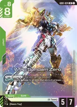 Gundam Card Game: Newtype Rising - Wing Gundam Zero (GD01-024) NM - Image 1
