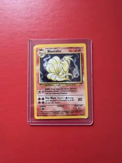 Pokemon TCG Ninetales Holo Rare Card Base Set 12/102 - Image 1