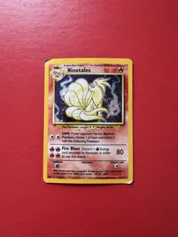 Pokemon TCG Ninetales Holo Rare Card Base Set 12/102 - Image 3
