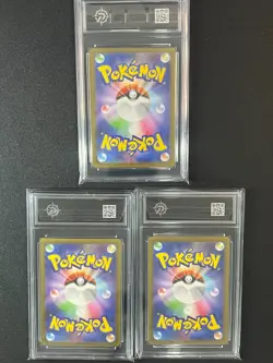 Pokemon 3pcs Japanese cards M0 087-089/080 Grade10 - Image 2