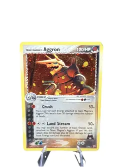 Pokemon Team Magmas Aggron 7/95 Holo Rare Card Team Magma vs Team Aqua 2004 Rare - Image 1