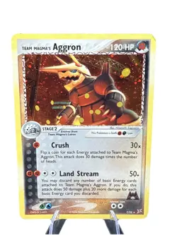 Pokemon Team Magmas Aggron 7/95 Holo Rare Card Team Magma vs Team Aqua 2004 Rare - Image 3