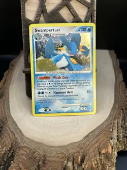 Pokemon D&P Great Encounters Swampert LV. 53 Holo-Foil Card 9/106 NM- Condition - Image 2