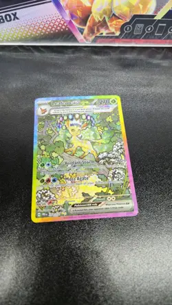 Pokemon TCG SV-Prismatic Evolutions Leafeon EX Card #144/131 LP - Image 1