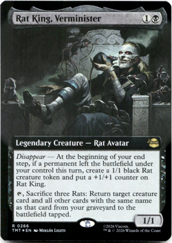 Rat King, Verminister (Extended Art) (FOIL) MTG Teenage Mutant Ninja Turtles 💀 - Image 2