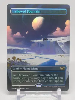MTG English Hallowed Fountain Borderless Foil #277 NM Unfinity Magic - Image 1