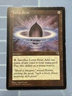 Lotus Petal - Tempest - Magic The Gathering - Vintage 1997 - Image 1