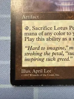 Lotus Petal - Tempest - Magic The Gathering - Vintage 1997 - Image 5