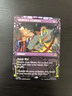 Splinter's Technique #233 R (Showcase Non-Foil) MTG Teenage Mutant Ninja Turtles - Image 1
