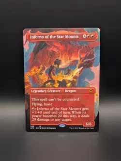 MTG - Inferno of the Star Mounts - BORDERLESS - Legendary Creature - AFR #293 - Image 1