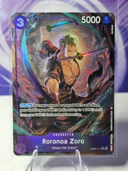 One Piece Roronoa Zoro (Alt Art) OP09-076 R (The Best Vol. 2 PRB-02 English) NM - Image 1