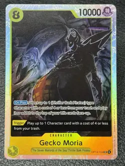Gecko Moria OP14-104 - Super Rare - One Piece TCG: The Azure Sea's Seven - NM - Image 1