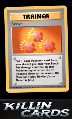Revive 089/102 Pokemon Uncommon Base Set (Shadowless) Card LP - Image 1