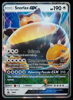 Snorlax GX #SM05 Promo NM/M Pokemon Card - Image 1