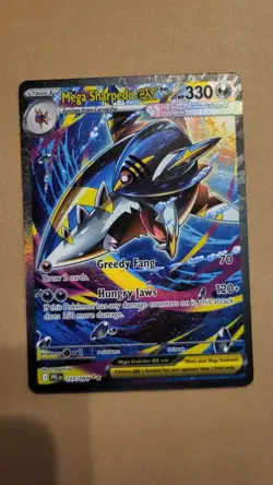 Mega Sharpedo EX 127/094 Me02: Phantasmal Flames Holo Mint Pokemon Card Tcg - Image 1