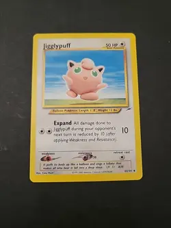 LP/NM Pokemon Card - Jigglypuff Neo Destiny 44/105 Uncommon - Image 1