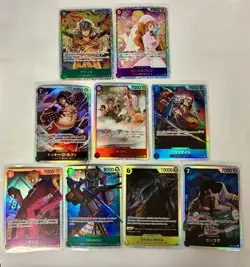 One Piece TCG SR Lot - 9 Cards - Sanji & Pudding, Yamato, Luffy Etc JP/ENG - Image 1