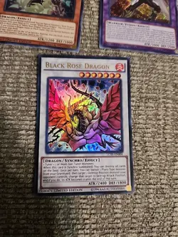 Lot Of 3 1996 Limited Edition Yu-gi-oh Cards. White Rose & Black Rose Dragon,... - Image 4