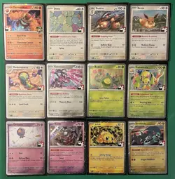 Pokemon TCG Prize Pack 7 Ditto, Eevee, Budew, etc Lot, 12 Cards - Image 1