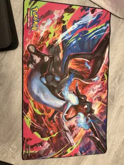 Mega Charizard X Board Game Pokemon Playmat Card Play Mat TCG CCG Pad Mousepad - Image 2