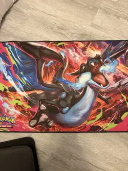 Mega Charizard X Board Game Pokemon Playmat Card Play Mat TCG CCG Pad Mousepad - Image 3