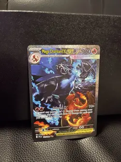 Pokemon Mega Charizard X EX 125/094 Phantasmal Flames Holo 360 HP Rare Card - Image 1