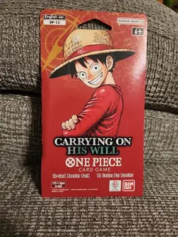 One Piece "Carrying On His Will" OP-13 Booster Pack Cards/Inserts/ Sealed - Image 2