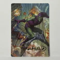 Green Goblin (26/54) Gold Stamped Art Card MTG Spider-Man ASSPM EN NM - Image 1