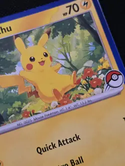 Official Pokemon TCG - Pikachu Blue Border - My First Battle STAMPED Card - Image 2