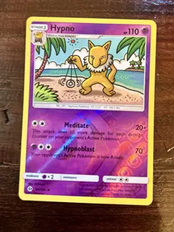 Hypno Pokemon TCG Sun & Moon Reverse Holo Uncommon Card #60/149 - Image 1