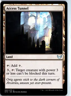 Access Tunnel (262) - Normal - Strixhaven: School of Mages (STX) - NM - Image 1