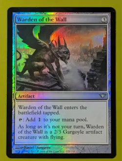 FOIL Warden of the Wall x1 Dark Ascension 1x MTG Magic the Gathering - Image 1