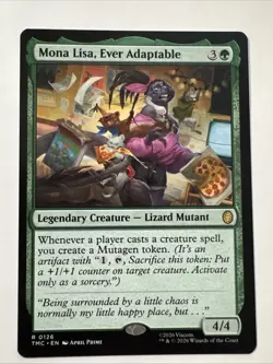 Mona Lisa, Ever Adaptable Commander Teenage Mutant Ninja Turtles MTG NM - Image 1