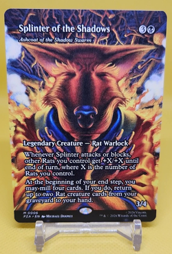 Splinter Of The Shadows 0006 Non-Foil Borderless TMNT MTG NM/M - Image 1