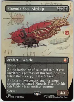 MTG Phoenix Fleet Airship Borderless Foil NM Avatar The Last Airbender Magic 323 - Image 1